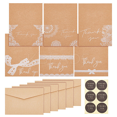 Thanksgiving Day Theme Kraft Paper Gift Card AJEW-WH0041-25-1