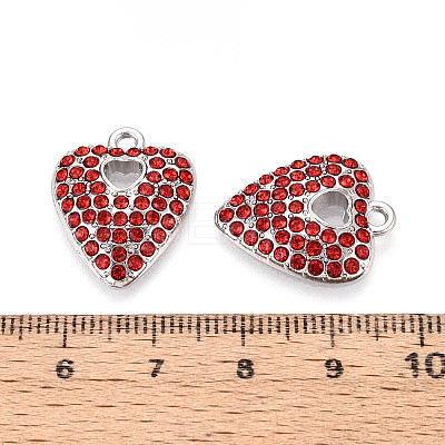 Alloy Rhinestone Pendants FIND-N008-12P-02-1