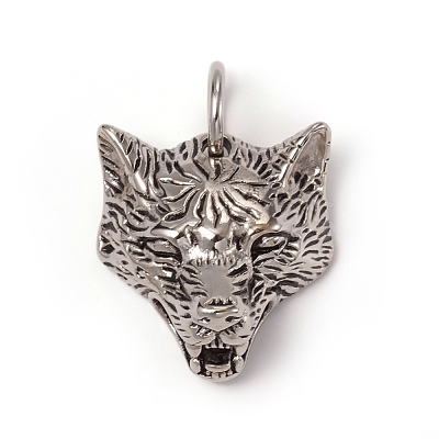 304 Stainless Steel Pendants STAS-I132-04AS-1