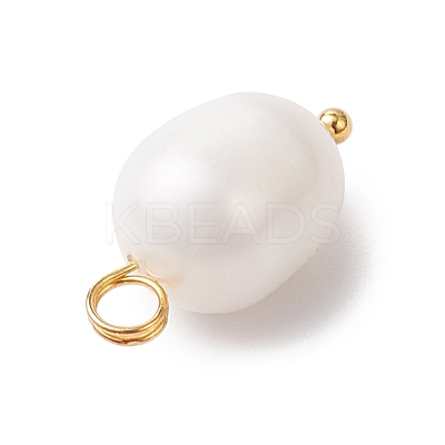 Natural Cultured Freshwater Pearl Pendants PALLOY-JF04381-01-1