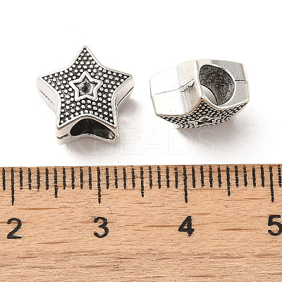 Tibetan Style Alloy European Beads PALLOY-M217-12AS-1