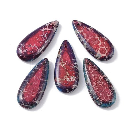 Dyed Synthetic Imperial Jasper Pendants G-P529-07H-1