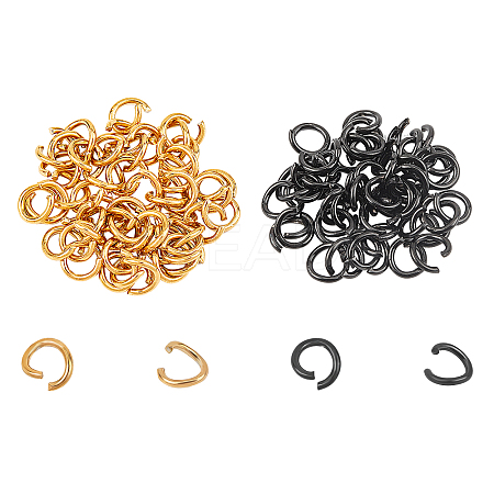PVD Vacuum Plating 304 Stainless Steel Open Jump Rings STAS-UN0006-02-1