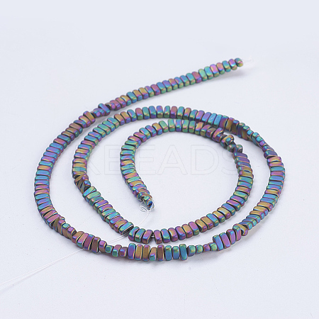 Electroplate Non-magnetic Synthetic Hematite Beads Strands G-J382-2x4x2mm-A03-F-1