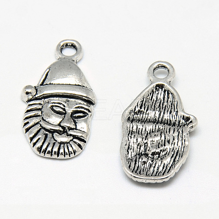 Tibetan Style Alloy Christmas Pendants TIBE-S301-036AS-RS-1