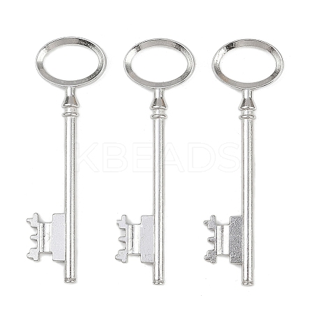 Tibetan Style Alloy Skeleton Key Large Pendants LS-TIBEP-S105-P-RS-1