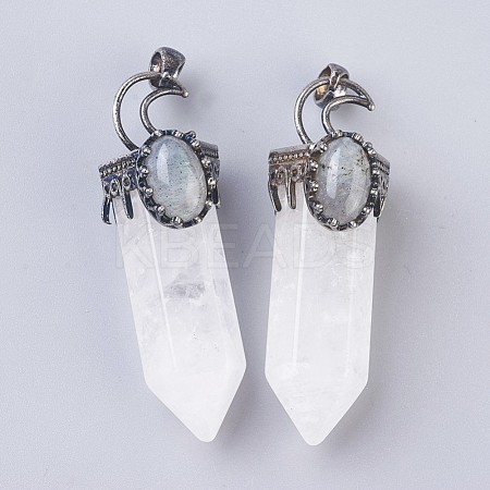 Natural Quartz Crystal Big Pendants G-F639-05A-1