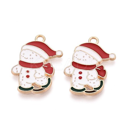 Alloy and Enamel Pendants PALLOY-T092-54-1