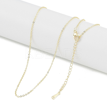 Brass Cable Chain Necklaces NJEW-U008-06G-1