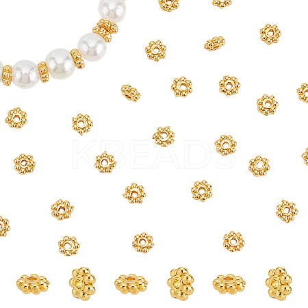 200Pcs Alloy Flower Spacer Beads FIND-LP0001-01-1