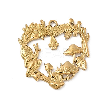304 Stainless Steel Pendants STAS-S186-10G-1