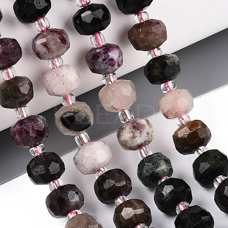 Natural Colorful Tourmaline Beads Strands G-N327-08A-05-1