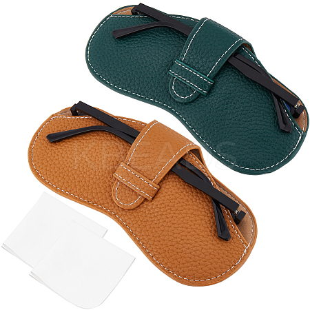 PU Leather Glasses Case AJEW-CN0002-44A-1