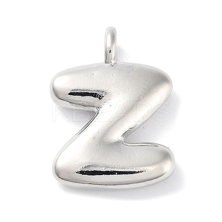 Rack Plating Brass Balloon Letter Pendants LS-KK-C050-01P-Z-1