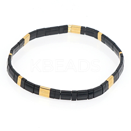Bohemian Glass Seed Beaded Stretch Bracelets JM4508-22-1