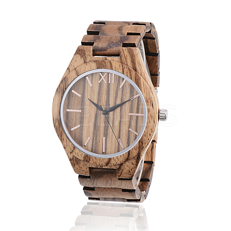Zebrano Wood Wristwatches WACH-H036-36-1
