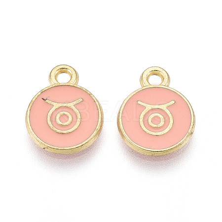 Alloy and Enamel Charms ENAM-T021-28B-1