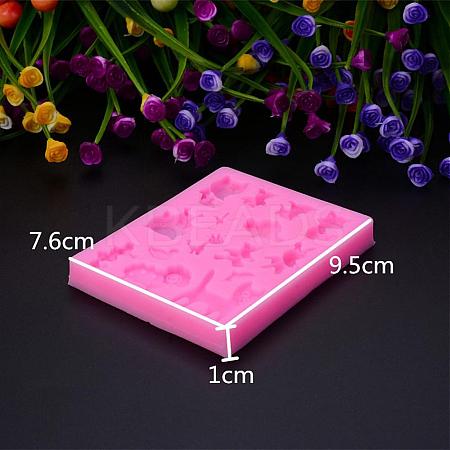 Mixed Annimal Shape DIY Food Grade Silicone Molds AJEW-P046-25-1