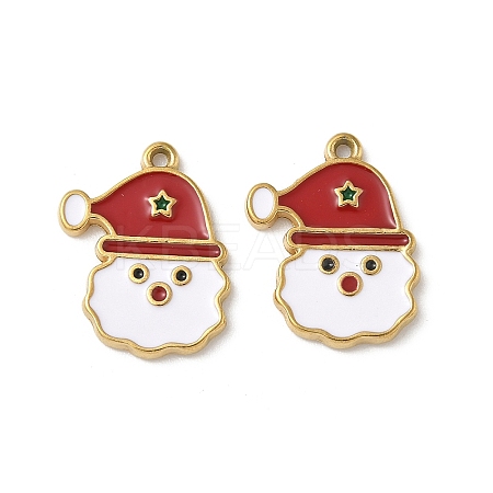 304 Stainless Steel Enamel Pendants STAS-L300-012G-13-1