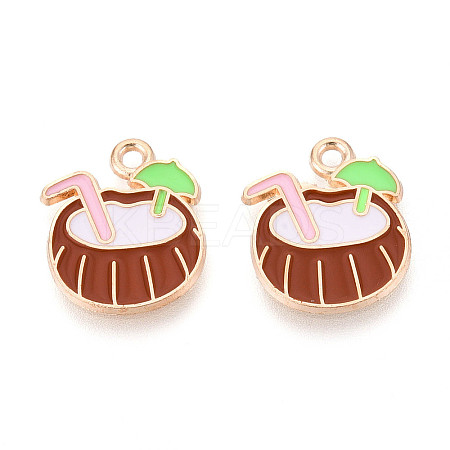 Beach Theme Alloy Enamel Pendants ENAM-T022-33D-1