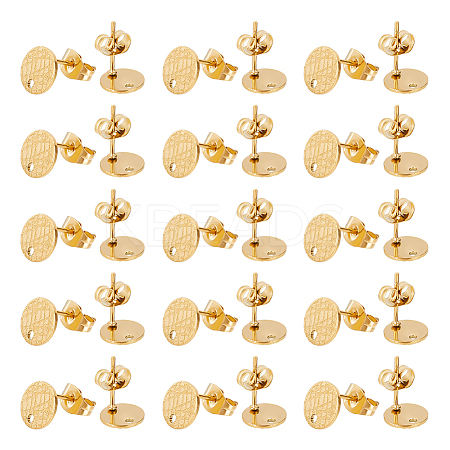 Ion Plating(IP) 304 Stainless Steel Ear Stud Findings STAS-UN0042-97-1