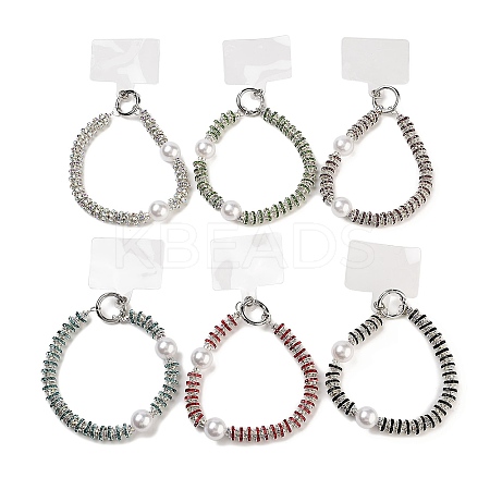 Rhinestone & ABS Plastic Beads Beads Mobile Straps AJEW-H153-04P-1