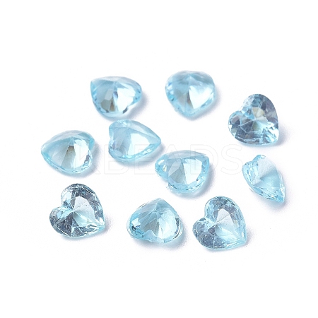 Transparent Pointed Back Glass Cabochons LS-GLAA-WH0015-37C-1