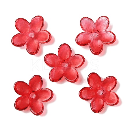 Transparent Spray Paint Glass Beads GLAA-Z011-07J-1