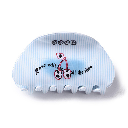 Cherry Pattern PVC Claw Hair Clips LS-PHAR-M013-02D-1