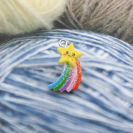 Opaque Resin Pendants FIND-SZC0010-263-1