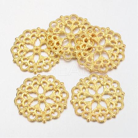 Tibetan Style Filigree Joiners Links TIBE-A11623-G-FF-1