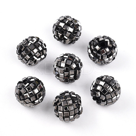 Acrylic Rhinestone Beads OACR-D307-01H-20MM-1