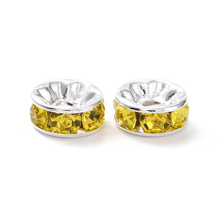 Brass Grade A Rhinestone Spacer Beads RB-A014-Z8mm-19S-1