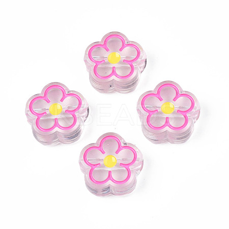 Transparent Acrylic Beads ACRC-S039-03E-1