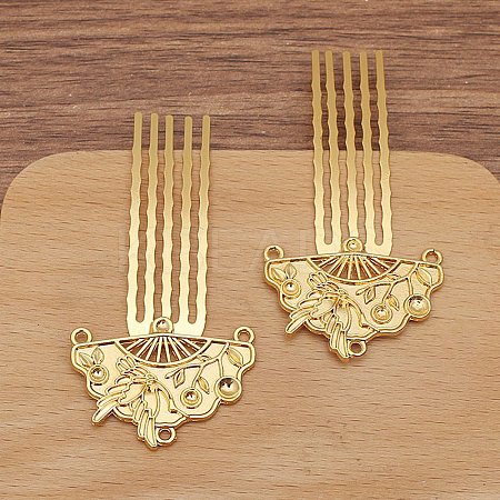 Alloy Hair Comb Finding PW-WG7CF42-02-1