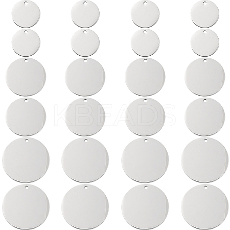 30Pcs 3 Styles 201 Stainless Steel Mirror Polished Finish Stamping Blank Tag Pendants STAS-SC0008-95-1
