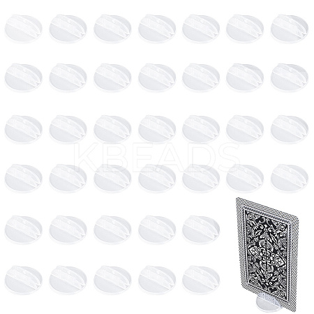 50Pcs Plastic Name Card Holders AJEW-CP0009-07-1
