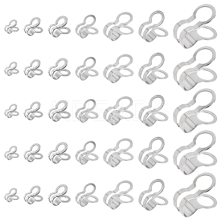 84pcs 7 styles U-Shaped 304 Stainless Steel Clasp STAS-SC0009-13-1