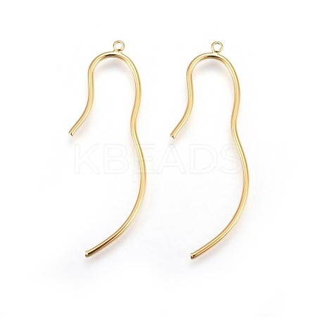 Brass Big Pendants KK-L179-01G-1