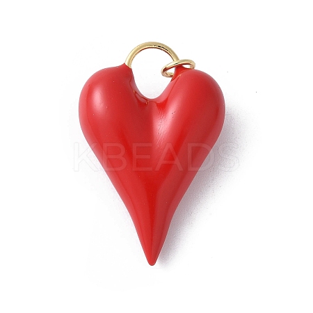 Brass Enamel Pendants KK-D336-08G-03-1
