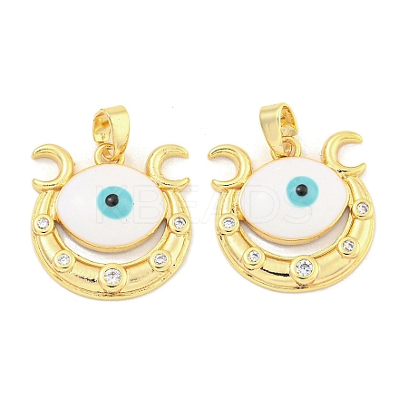 Rack Plating Brass Pendants KK-M291-16G-1