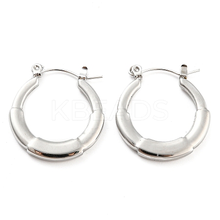 Non-Tarnish Ring 304 Stainless Steel Hoop Earrings for Women EJEW-C067-10P-1