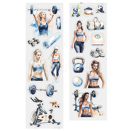 Independent Living Themes Label Paster Picture Stickers DIY-Q038-04A-1