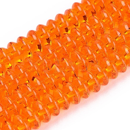 Transparent Glass Beads Strands GLAA-Q113-02A-A04-1
