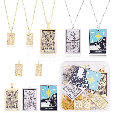 DIY Jewelry Tarot Pendant Necklace Making Kits DIY-SZ0009-78-1