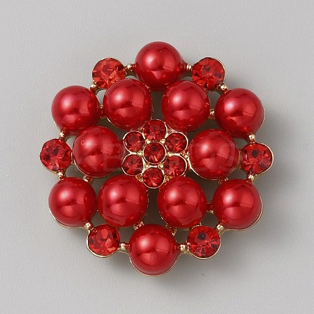Alloy Rhinestone Cabochons ALRI-WH0008-39G-02-1