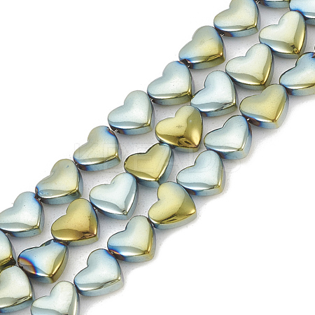 Electroplate Non-magnetic Synthetic Hematite Beads Strands G-T061-101C-1