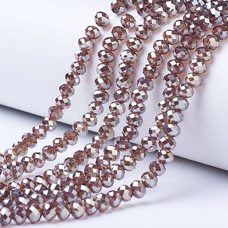 Electroplate Glass Beads Strands LS-EGLA-A034-T6mm-C12-1