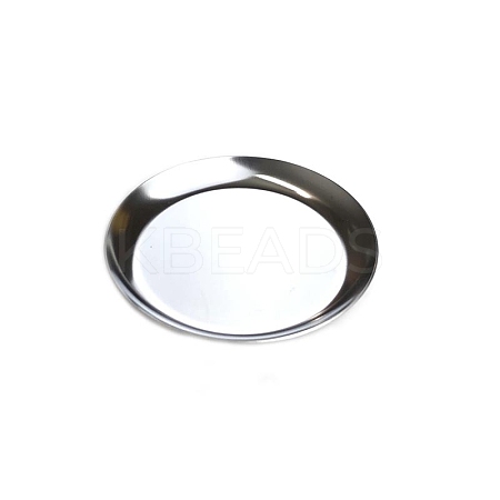 Non-Tarnish Flat Round Stainless Steel Jewelry Plates X1-PW-WG54059-06-1
