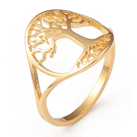 304 Stainless Steel Rings LS-RJEW-P080-03G-1